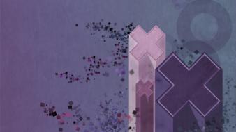 Abstract blue digital art pastel purple wallpaper