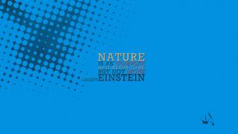 Albert einstein blue minimalistic quotes typography wallpaper