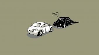 Am your father volkswagen beetle artwork cars wallpaper