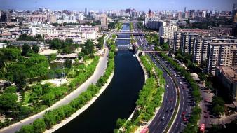 Architecture cityscapes rivers roads towns wallpaper
