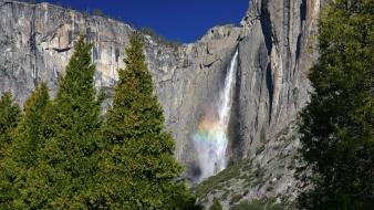California national park yosemite falls mist