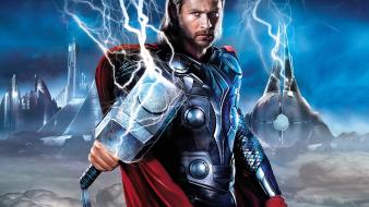 Chris hemsworth mjolnir thor movie wallpaper
