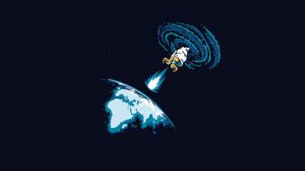 Earth god artwork funny hadouken wallpaper