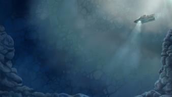 Fedora jules verne nautilus submarine wallpaper
