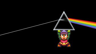 Link pink floyd the legend of zelda prism wallpaper
