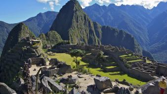 Machu pichu peru architecture landscapes mountains wallpaper