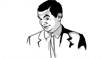 Mr bean faces mean meme white background wallpaper