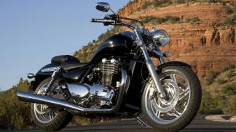 Triumph motorcycles thunderbird motorbikes wallpaper