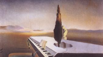 Salvador dalí piano wallpaper
