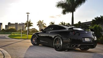 Specv r35 gtr black cars natural lighting wallpaper
