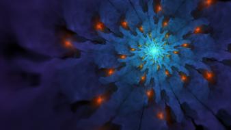 Abstract fractals digital art wallpaper