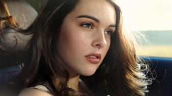 Brunettes cars wallpaper