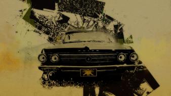 Cars lowriders digital art car old wallpaper
