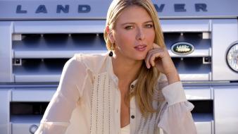 Cars maria sharapova land rover tennis players wallpaper