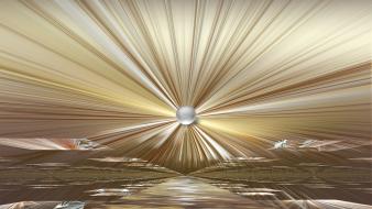 Fractals digital art perspective wallpaper