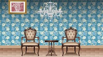 Interior chairs two wallpaper