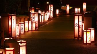 Japan night lanterns