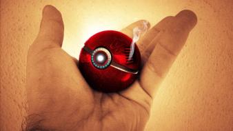 Pokemon iron man tony stark marvel avengers pokeball wallpaper