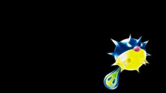 Pokemon simple background black qwilfish wallpaper