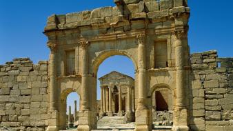 Ruins africa roman tunisia wallpaper