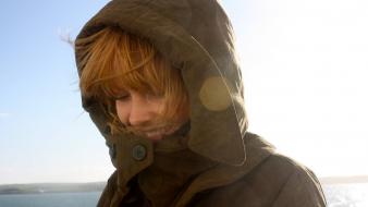 Smiling singers seaside faces lucy rose hood wallpaper