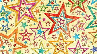 Stars colored artwork wallpaper