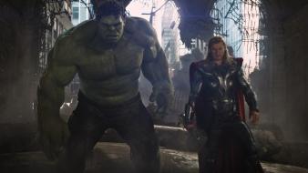 Chris hemsworth mark ruffalo the avengers (movie) wallpaper