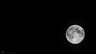 Dark night twilight moon wallpaper