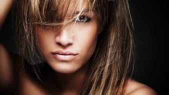 Faces seductive eyes wallpaper