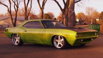 Front usa plymouth barracuda classic widescreen cuda wallpaper