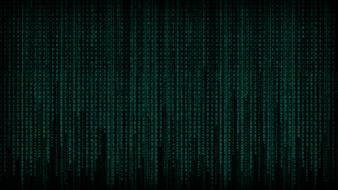 Green matrix code wallpaper