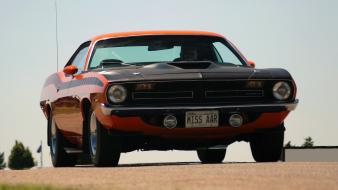Muscle cars usa plymouth barracuda classic widescreen cuda wallpaper