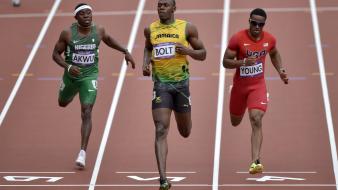 Sports running track usain bolt olympics 2012 wallpaper
