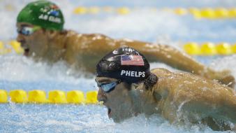 Sports swimming michael phelps olympics 2012 wallpaper