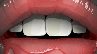 Vector lips mouth illustrations artwork jason levesque wallpaper