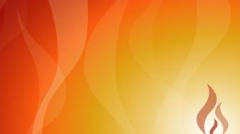 Abstract minimalistic fire four elements wallpaper