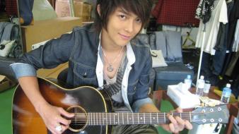 Asians guitars taiwan singers actors wallpaper