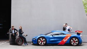 Cars roads concept renault alpine side view a110-50 wallpaper