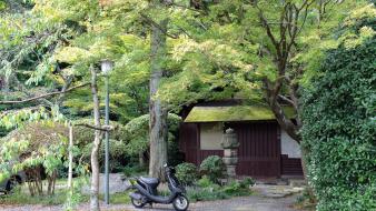Japan landscapes nature scooters moped wallpaper