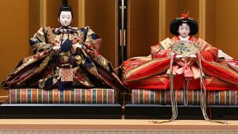 Japanese dolls clothes traditional wallpaper