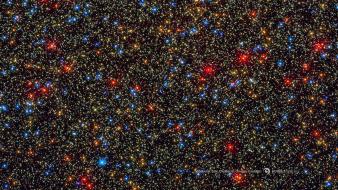 Outer space stars hubble cluster omega centuri