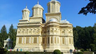 Romania monastery curtea de arges manastire wallpaper