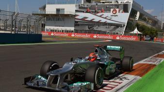 Spain valencia michael schumacher pirelli mercedes gp wallpaper