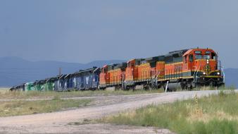 Trains locomotives bnsf widescreen wallpaper