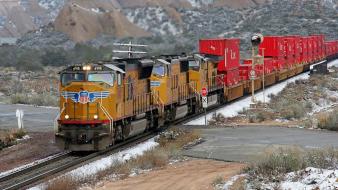 Trains usa locomotives widescreen wallpaper