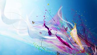 Abstract blue nature background wallpaper