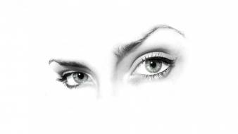 Black and white eyes minimalistic simple background wallpaper