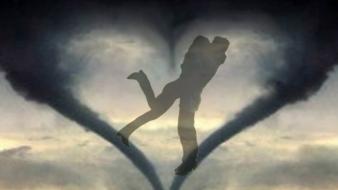 Black and white love smoke wallpaper