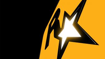 Black gold rockstar games logos wallpaper
