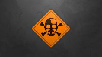 Breaking bad walter white minimalistic signs skulls wallpaper
